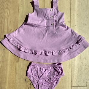 Baby ruffle jumper dress(set)